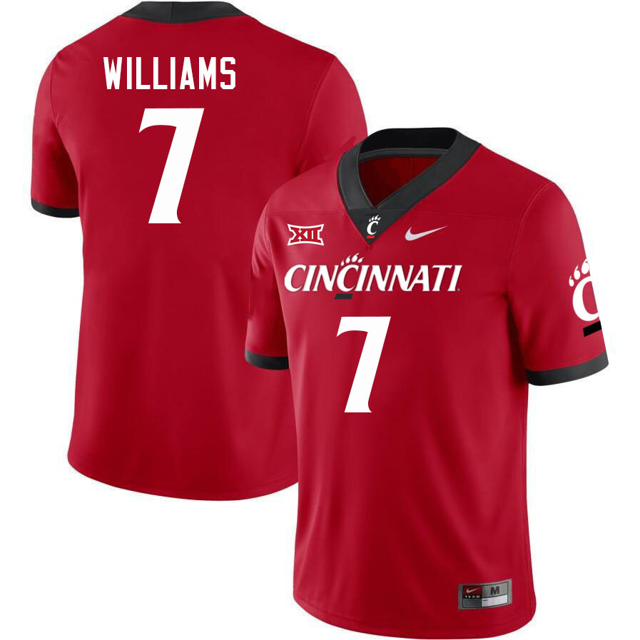 Cincinnati Bearcats #7 Chance Williams College Football Jerseys Stitched-Red